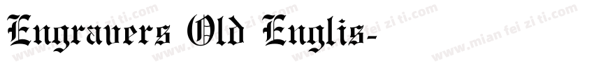 Engravers Old Englis字体转换